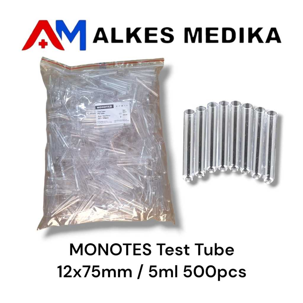 MONOTES Test Tube 12x75mm / 5ml 500pcs