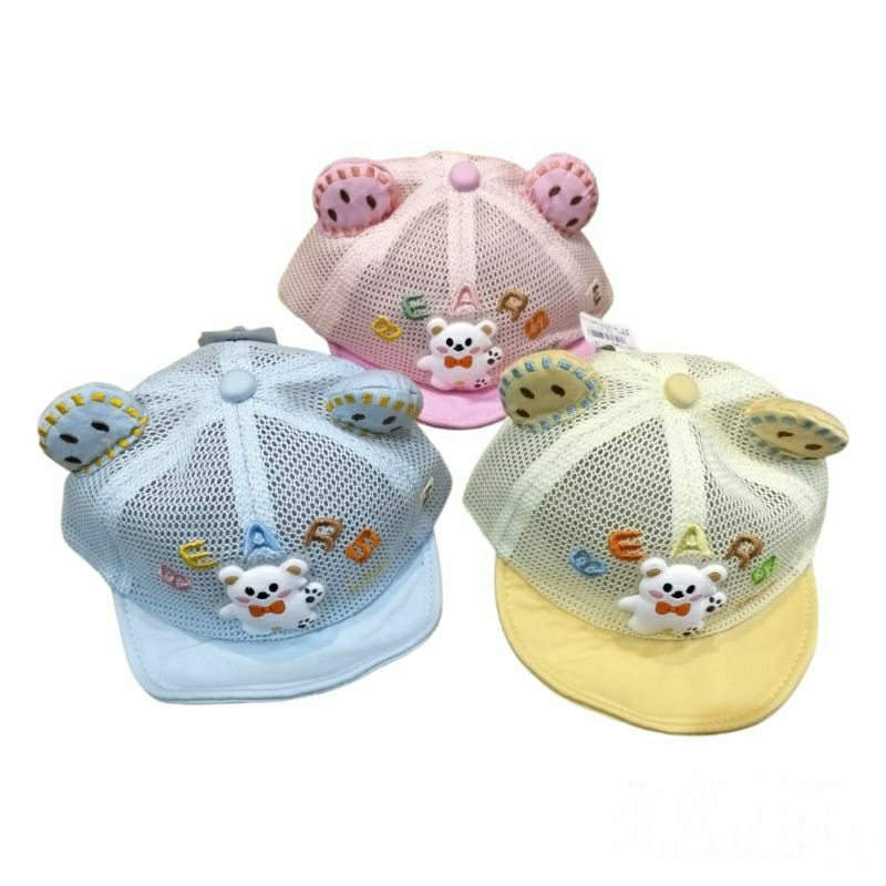 TOPI IMPORT CAP EAR BRDR BEARS LOVES
