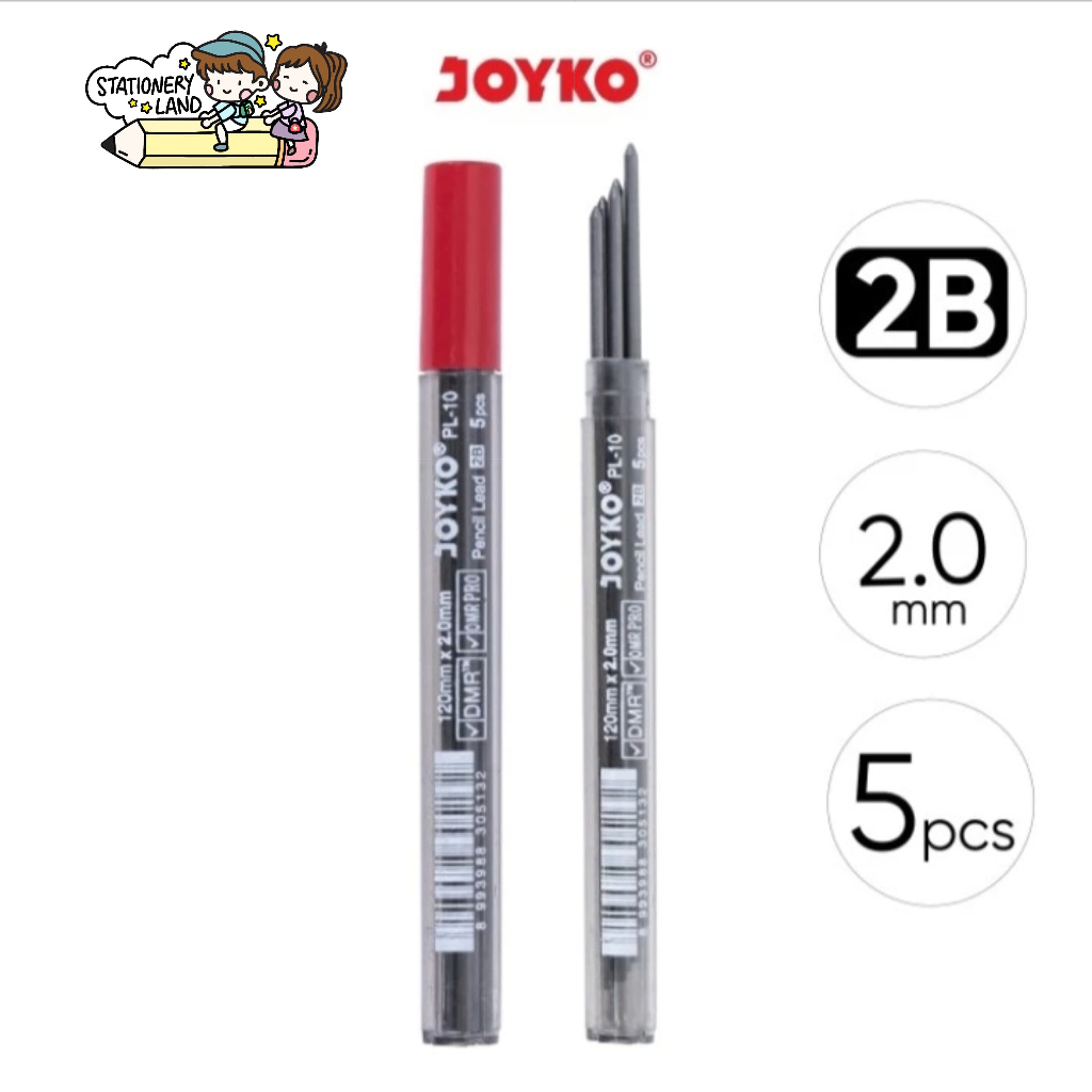 

(1 TABUNG PL-10 ) ISI PENSIL MEKANIK JOYKO PL-10 2 mm / Pencil Lead Refill Pensil Mekanik Joyko 2B PL-10 2 mm