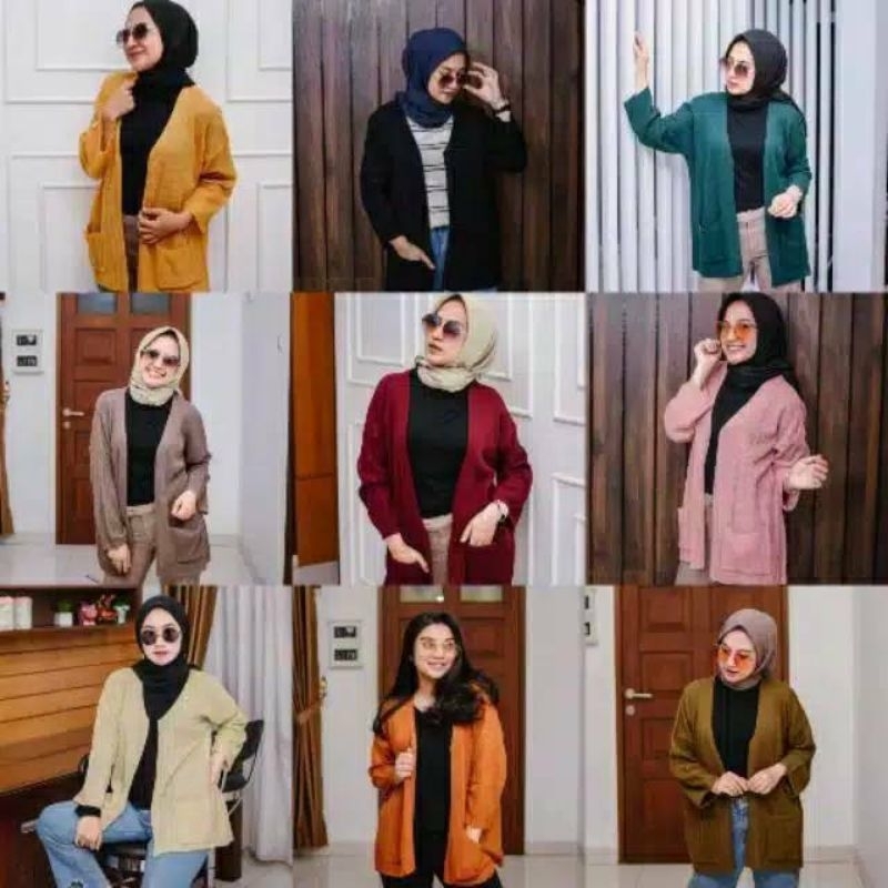 LOOCY CARDIGAN OVERSIZE / CARDIGAN RAJUT MURAH OVERSIZE