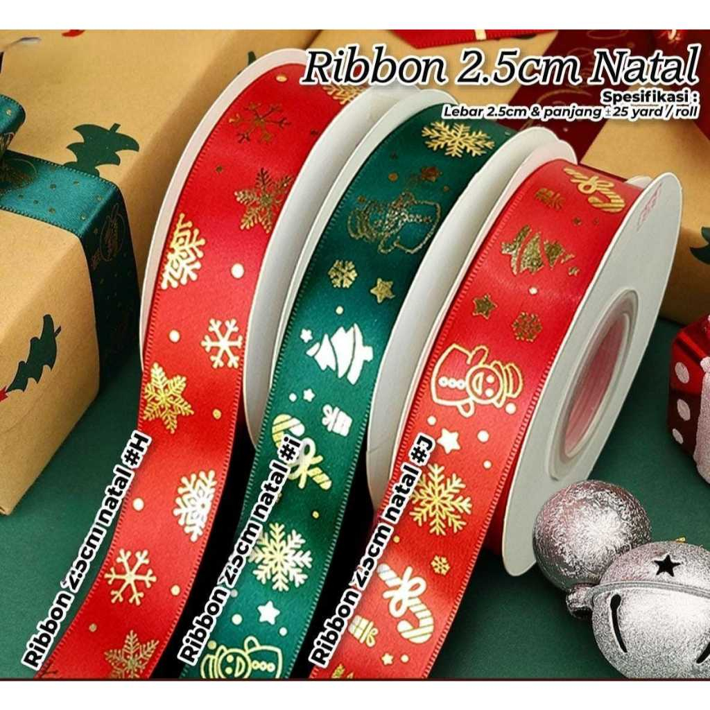 

Ribbon 2,5cm Natal H | i | J | Pita Hampers Edisi Natal