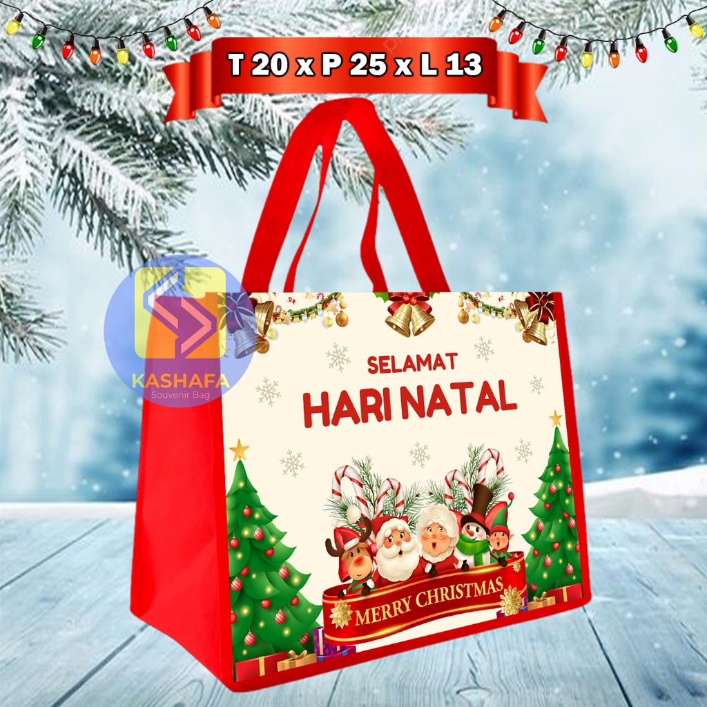 

GOODIE BAG NATAL / TAS SOUVENIR NATAL / TAS READY STOCK NATAL / BINGKISAN NATAL BISA BELI SATUAN / TAS HAMPERS NATAL / BINGKISAN NATAL / Goodie Bag Natal Termurah Dan Terlaris