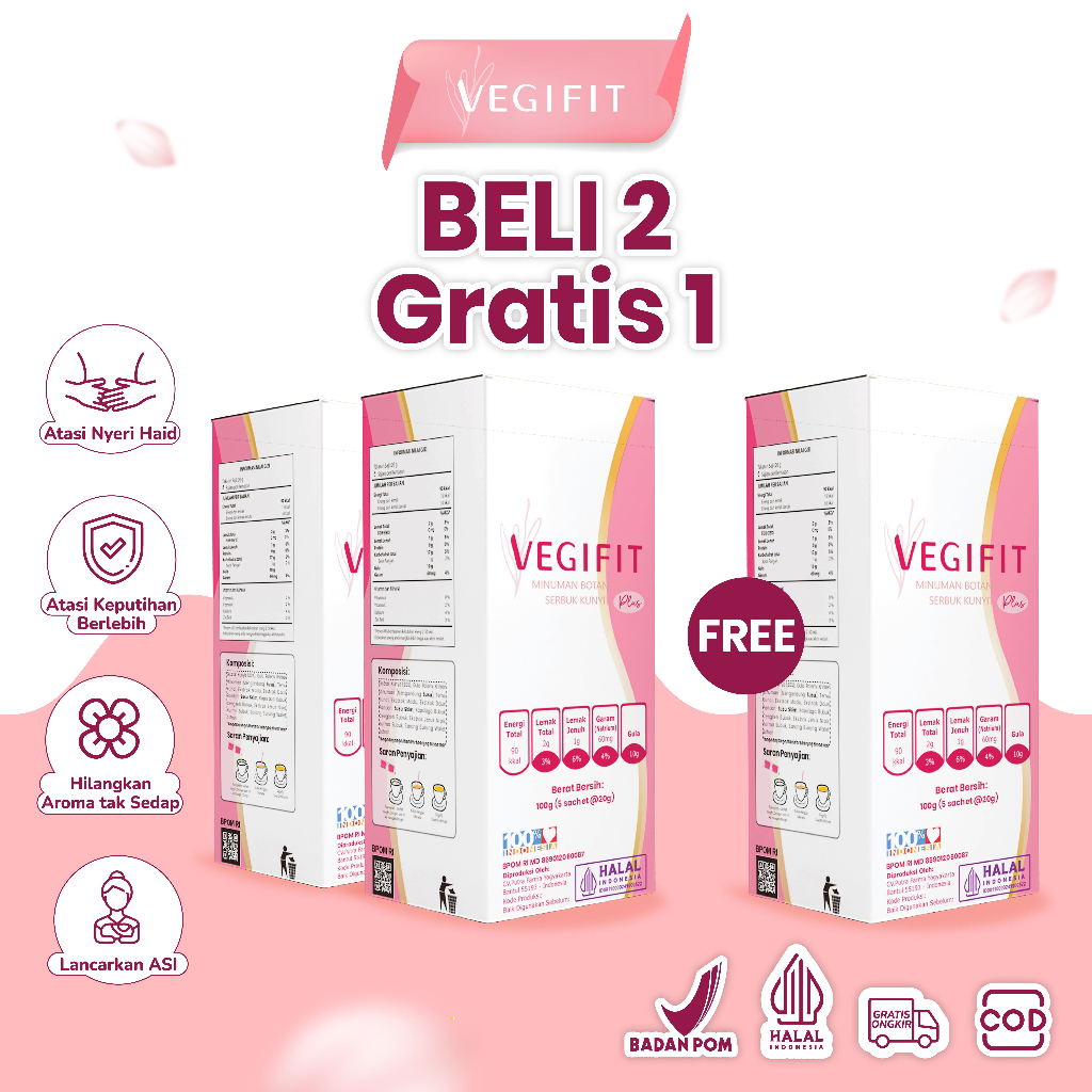 

Vegifit Minuman Herbal Kesehatan Kewanitaan Melancarkan Menstruasi Datang Bulan Wanita Kekinian 3 Box