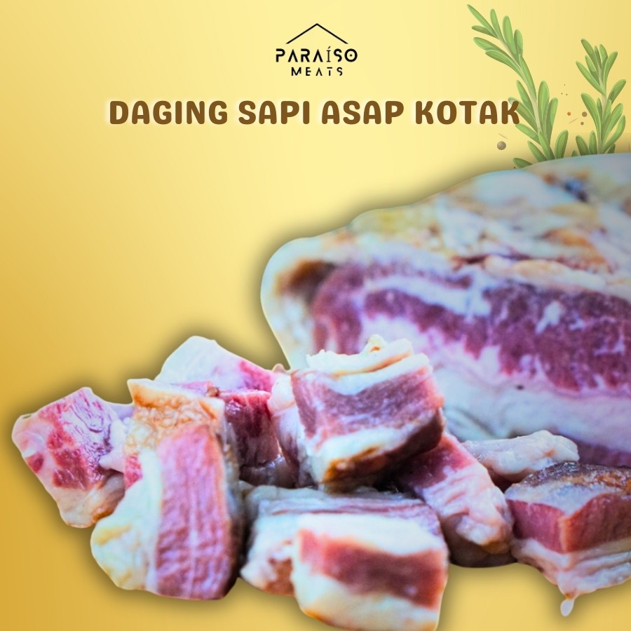 

Daging Sapi Asap Kotak / Smoked Beef Bacon Bits 150gr