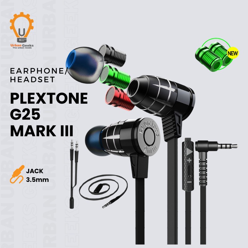 Plextone G25 Gaming Earphone Noise Canceling Stereo Headset Original