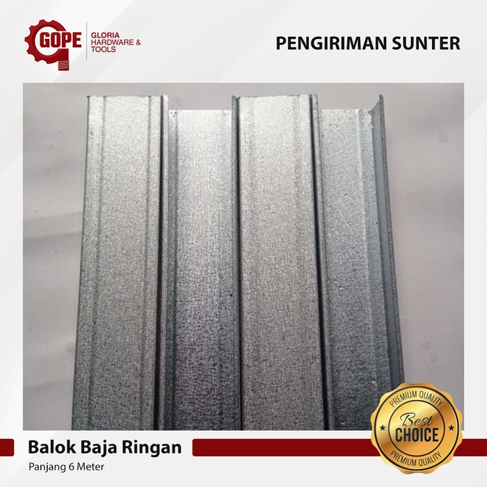 Balok Baja Ringan Kanal C Panjang 6 Meter