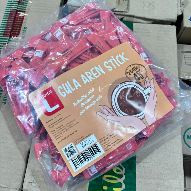 

Gula Aren Stick L CHOICE 4 Gr x 250 Pcs