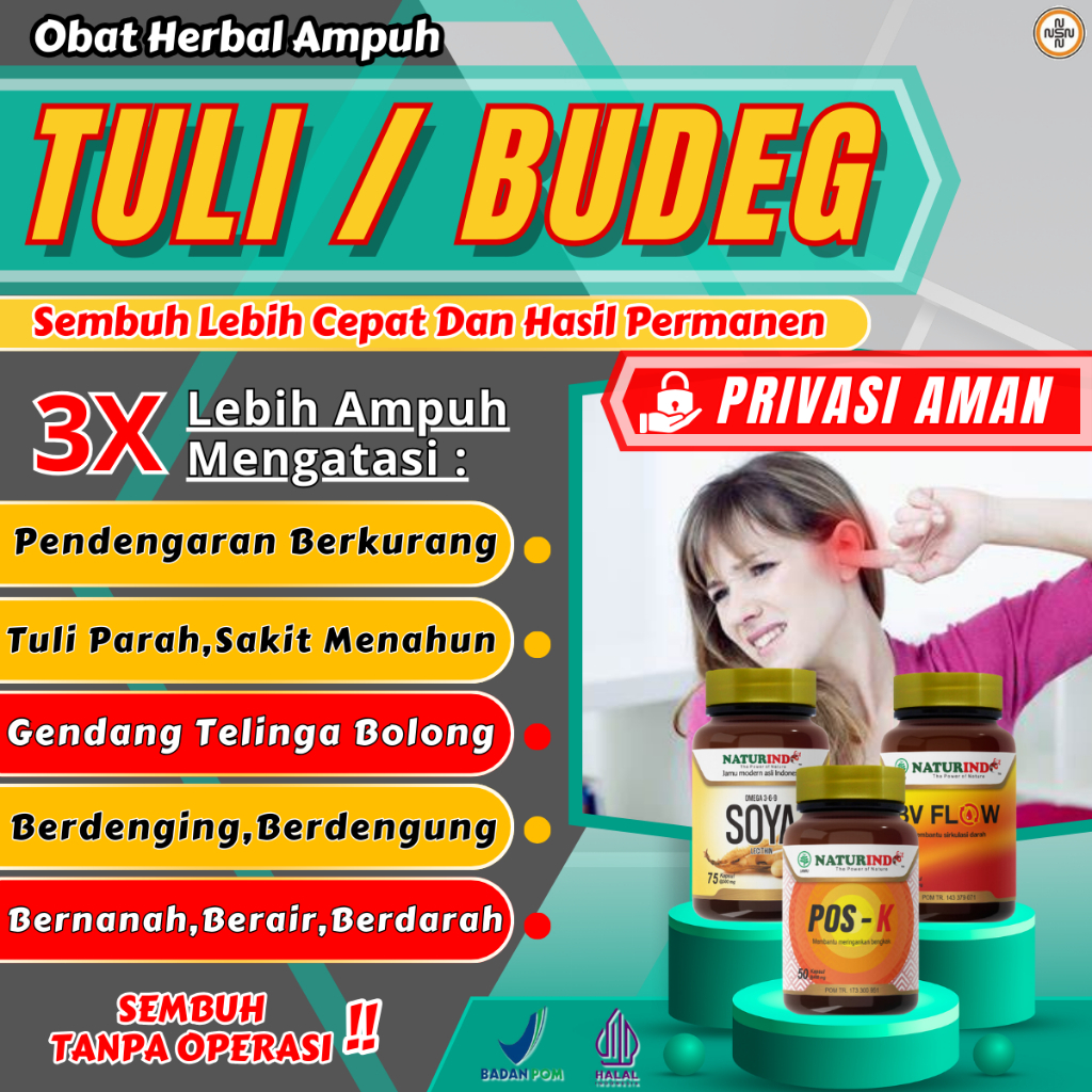 Obat Herbal Budeg Menahun Tanpa Perih Atasi Gangguan Tuli Pendengaran Ampuh Tinnitus Telinga Bernana