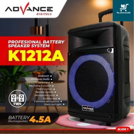 ADVANCE SPEAKER PORTABLE 15'' (K1512 A)