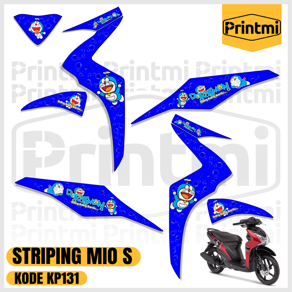 Sticker Striping Motor Mio S 125 Stiker Variasi Racing List Simple Modifikasi KP131