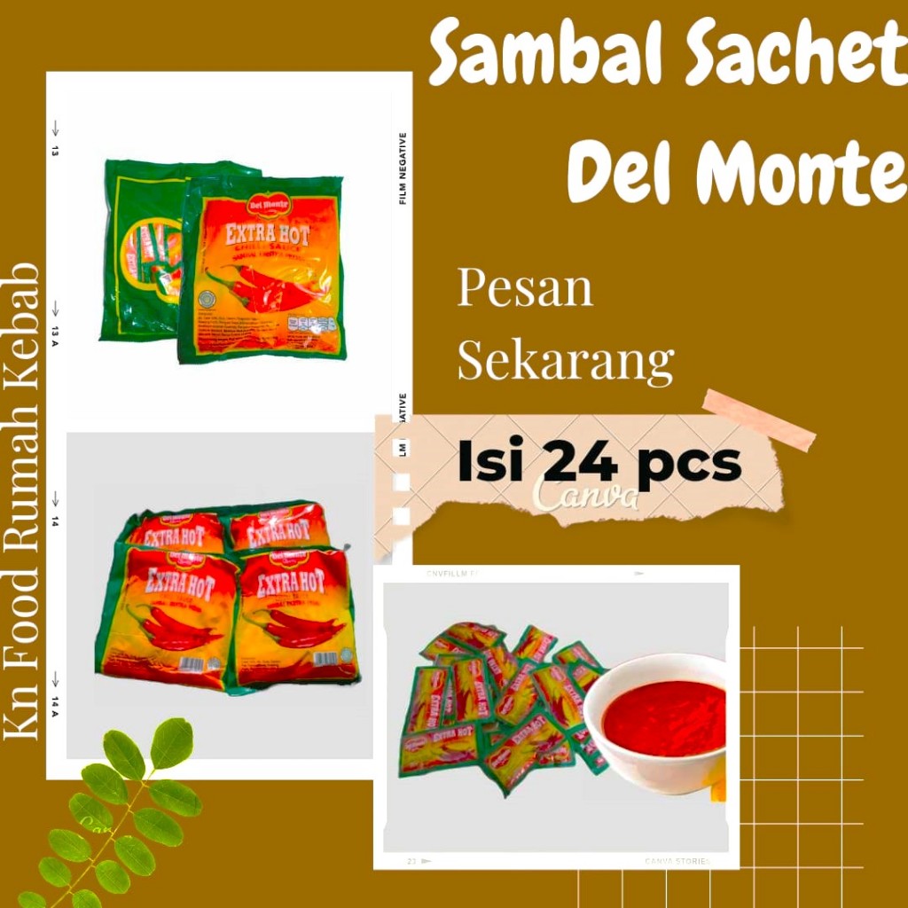 

Saus Delmonte Extrahot Sachet 1 pak isi 24 pcs