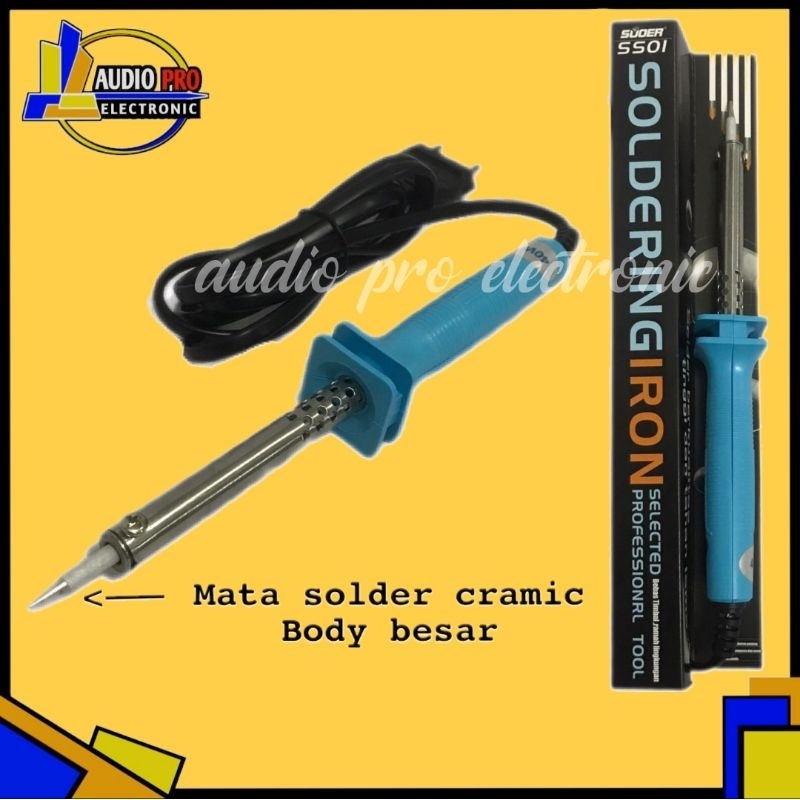 SUOER SUOER 40WATT BIRU UJUNG CRYSTAL