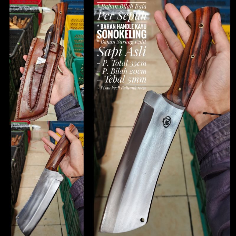 G0L0k Cacah Tulang. Satuset Pisau Seset Fulltank Sarung Kulit Kualalitas Premium.
