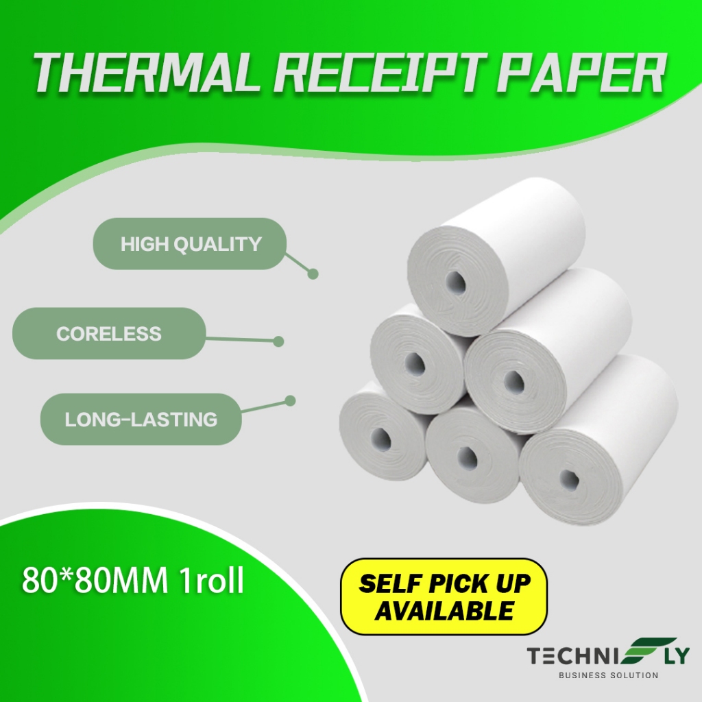

1 roll Kertas Struk Termal 80mm x 80mm / Gulungan Struk Termal / Gulungan Kertas Termal
