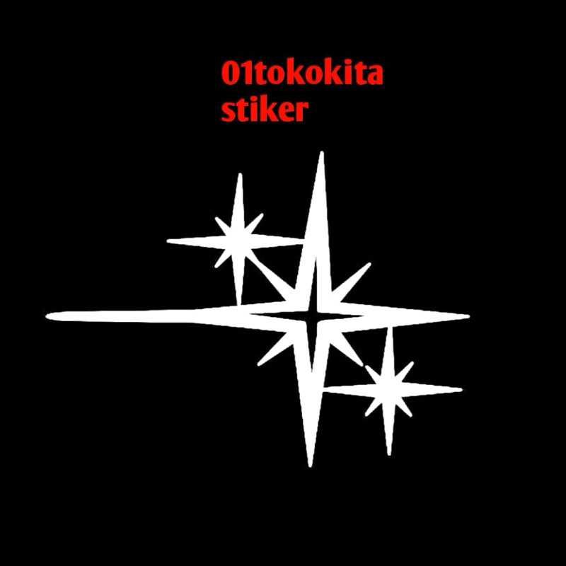 

Sticker cutting efek cahaya pertarungan bintang variasi motor helm Stiker cuting kumpulan bintang kecil besar untuk sepeda montor helmet berkualitas