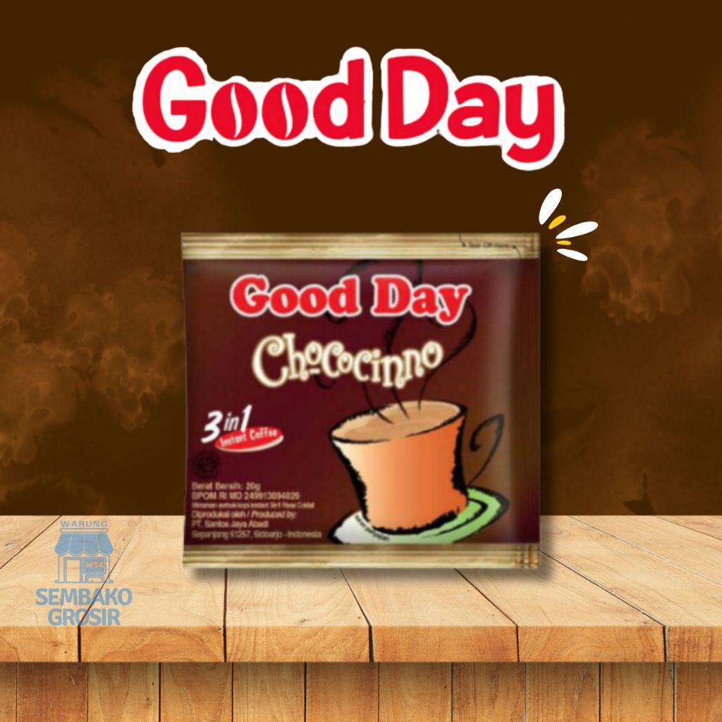 

KOPI GOOD DAY CHOCOCINNO 1 PCS COFFE CHOCOCINO KOPI NIKMAT