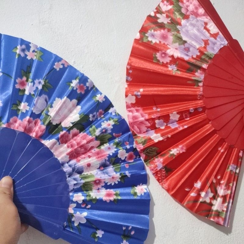 KIPAS SATIN / KIPAS TANGAN LIPAT / KIPAS PESTA SOUVENIR PERNIKAHAN