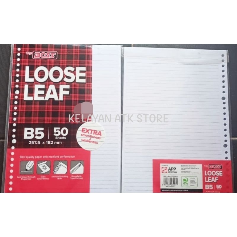 

ISI BINDER BERGARIS B5 50 LEMBAR BIG BOSS