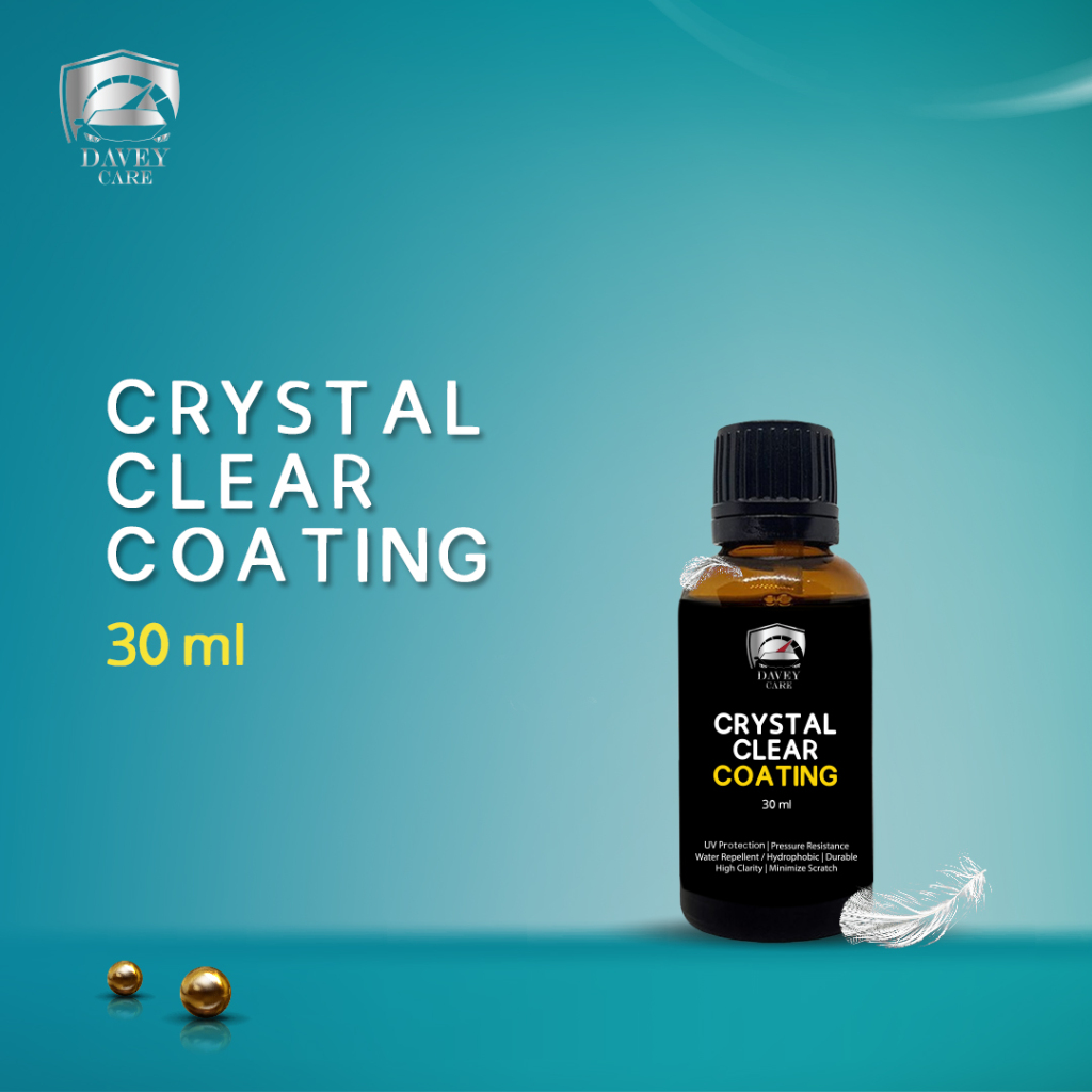 DaveyCare Crystal Clear Coating 30ml Pengkilap Mobil Motor