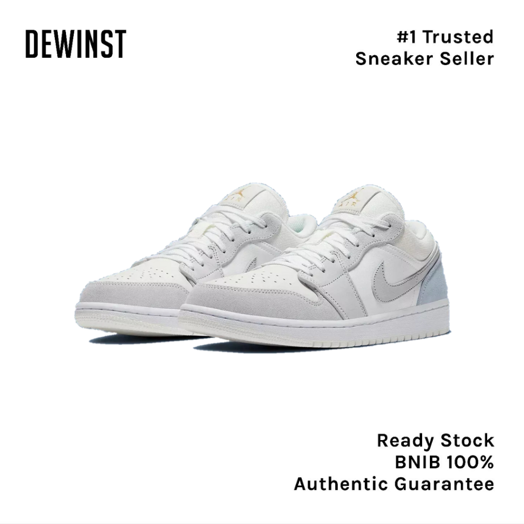 Air Jordan 1 Low SE Paris White Sky Grey BNIB RESMI ORIGINAL