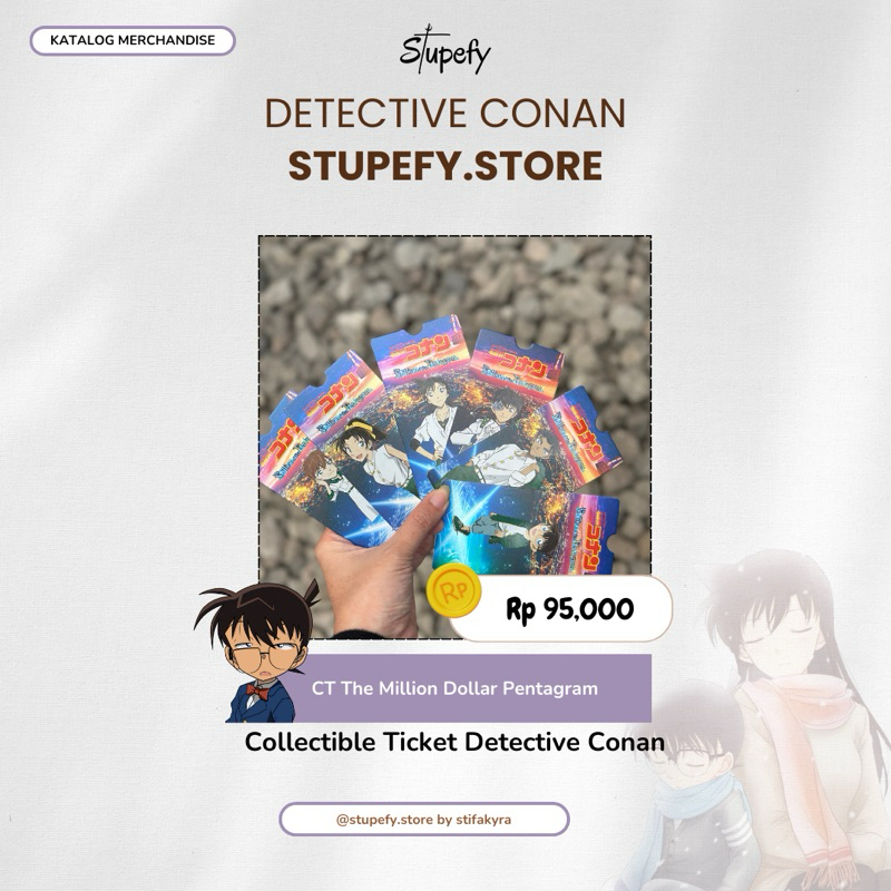 CT Detective Conan The Million Dollar Pentagram Collectible Ticket