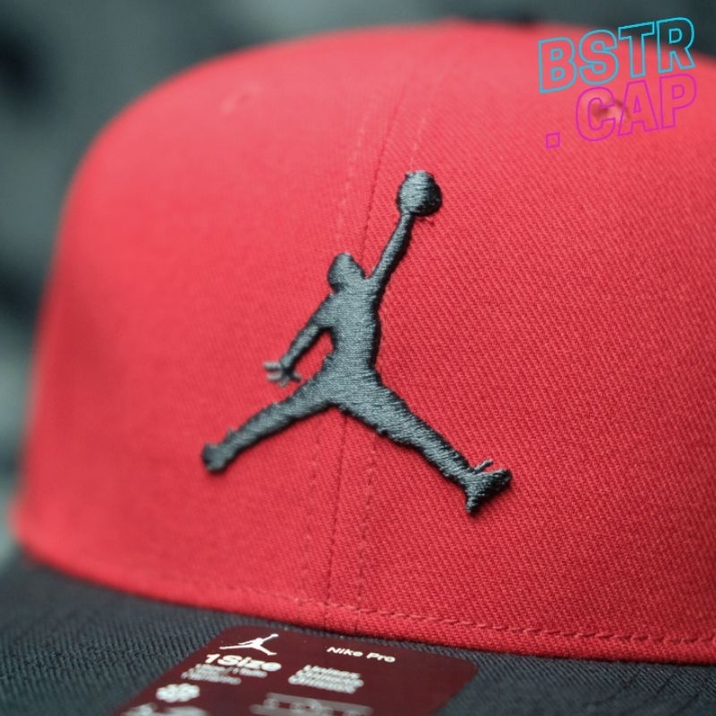 Topi snapback JORDAN Original merah