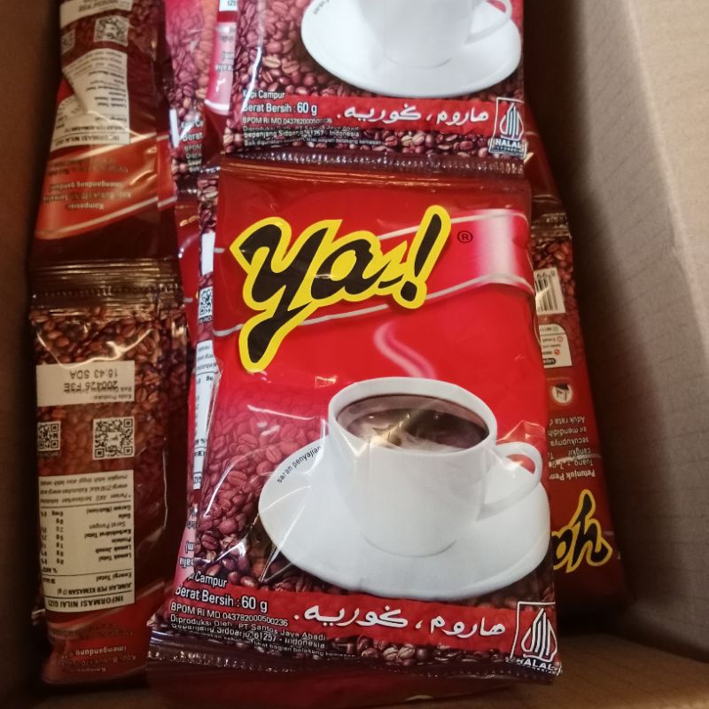 

Kopi Bubuk Ya Merah Renceng 60gr (10 sachet)