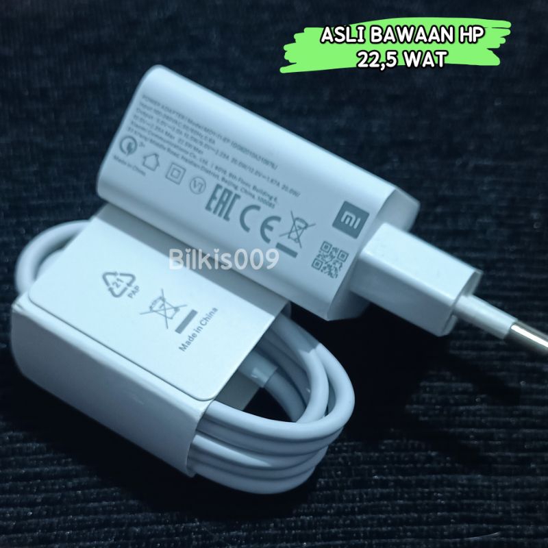 CHARGER XIAOMI TYPE C ORIGINAL 100% FAST CHARGING REDMI 9T/NOTE 9/ POCO M3 PRO/POCO M3/XIAOMI NOT 10