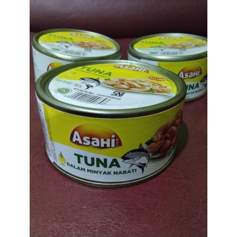 

asahi tuna dalam minyak nabati berat bersih 185 gram.exp 2025 bln 9
