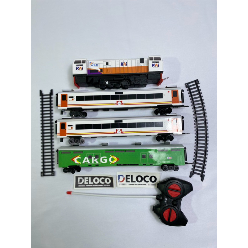 paket Rangkaian murah Mainan Kereta Api Indonesia RC,Kereta api mainan Remot control,Lokomotif cc206