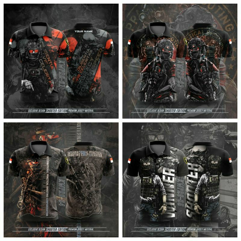 Jersey Perbakin Menembak Baju Shooter Premium