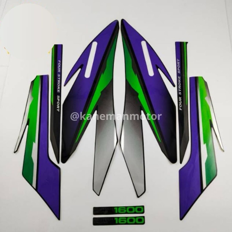 STRIPING STICKER LIS LIST HONDA GL PRO  GLPRO NEOTECH 1996 1997 1998 BERKUALITAS ALL WARNA UNGU HIJA