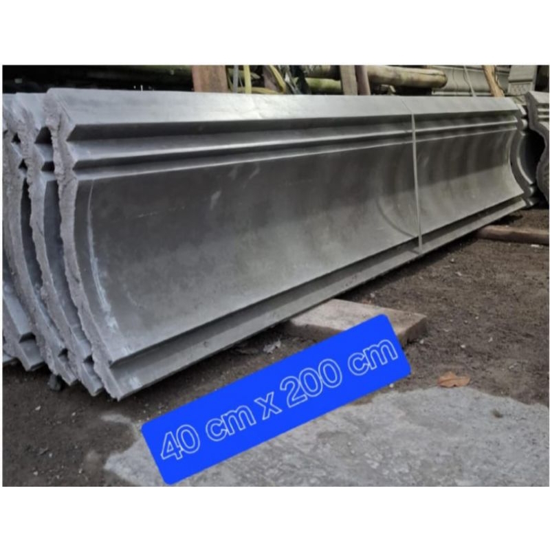 Lisplang beton profil uk- 40cm x 2m (minimal pembelian 5 batang)