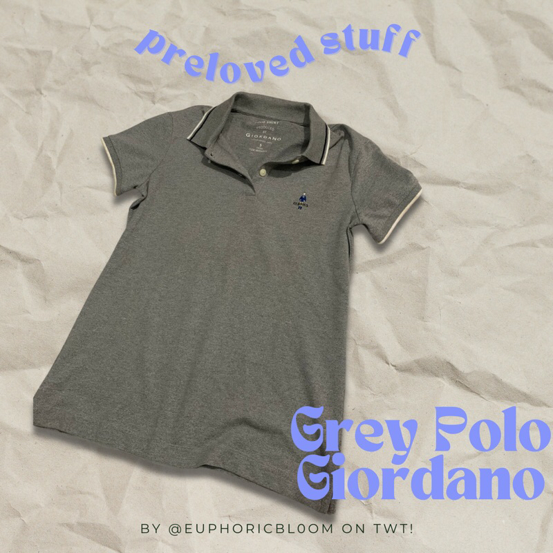Grey Polo Giordano (BACA DESKRIPSI)