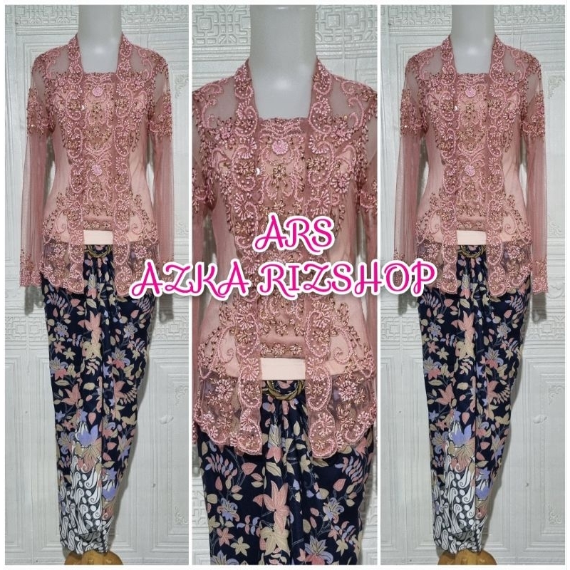 set kebaya pesta kebaya wisuda kebaya kutubaru kebaya nude kebaya modern + longtorso + rok lilit