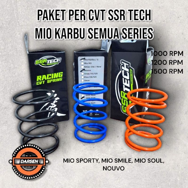 SSR - PER CVT MIO KARBU MIO SOUL NOUVO Z 1200 1500 RPM ORIGINAL SSR TECH