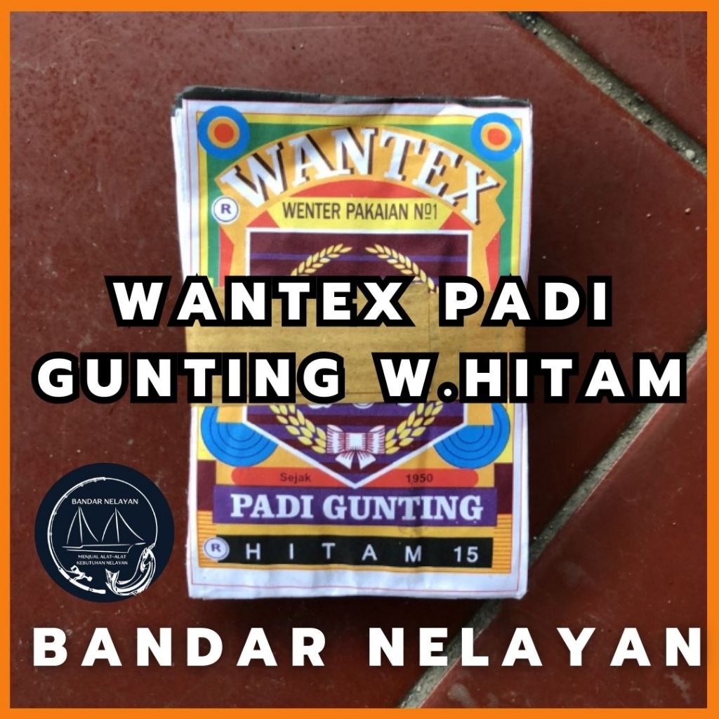 Wantex Pewarna Pakaian / Wantex Padi Gunting HITAM 10 PCS Pewarna Kain / Jaring