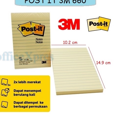 

PRODUK TERBARU Post it Sticky note Bergaris Kertas Tempel Kertas Memo Note Paper