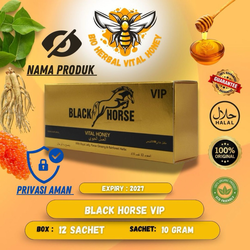 

Vital honey Black horse vip 10*12 Sachet
