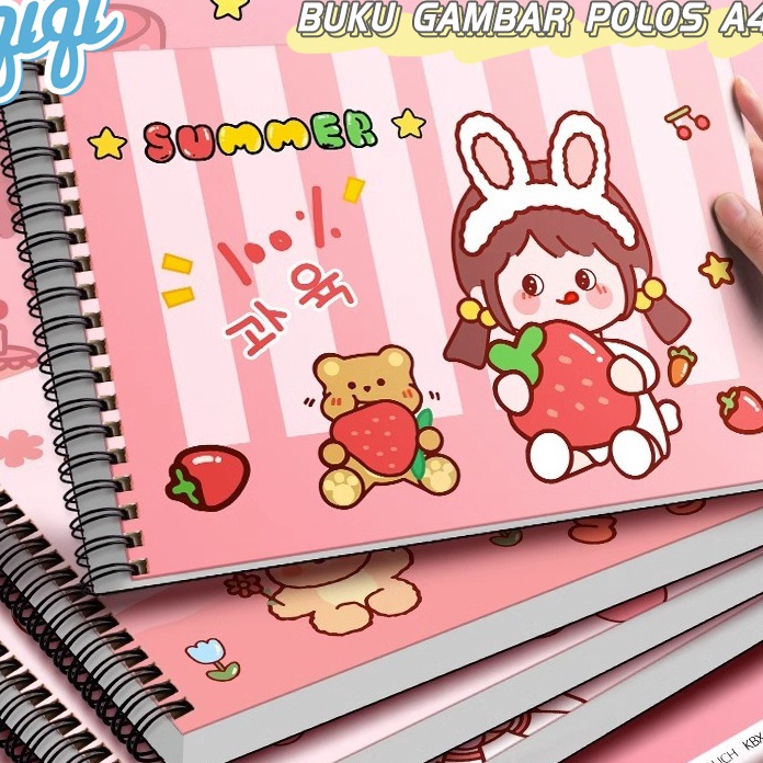 

MURRRMERRR Buku gambar polos A4buku mewarnaibuku gambar mewarnaiA4 drawing book Buku gambar anak buku gambar a4 Qiqi Treasure