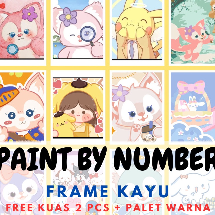 

BIG SALE Paint By Number Kanvas Lukis Canvas DIY Painting ST25