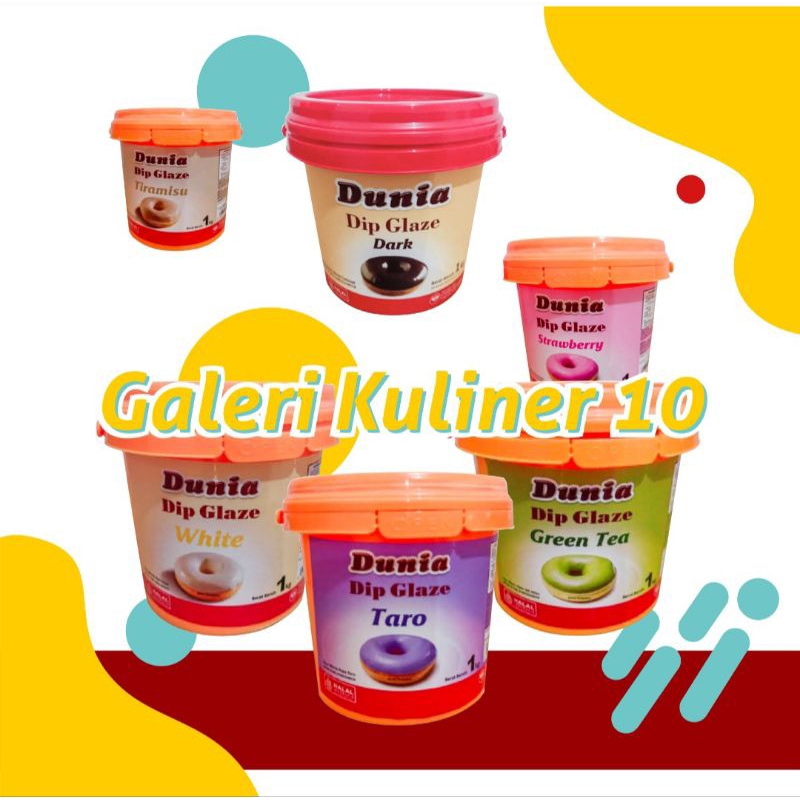 

Dunia/Plaza Dipglaze 1kg / Glaze Cokelat / Toping donat / Selai cokelat