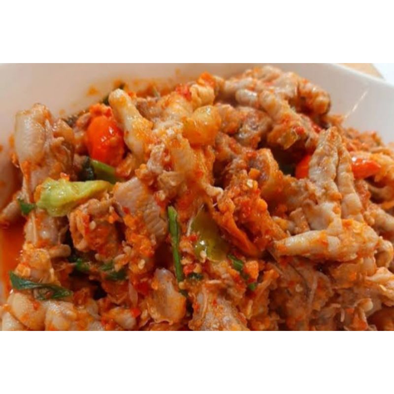 

Mercon Ceker tanpa tulang.sangat lezat di temani nasi 125gr