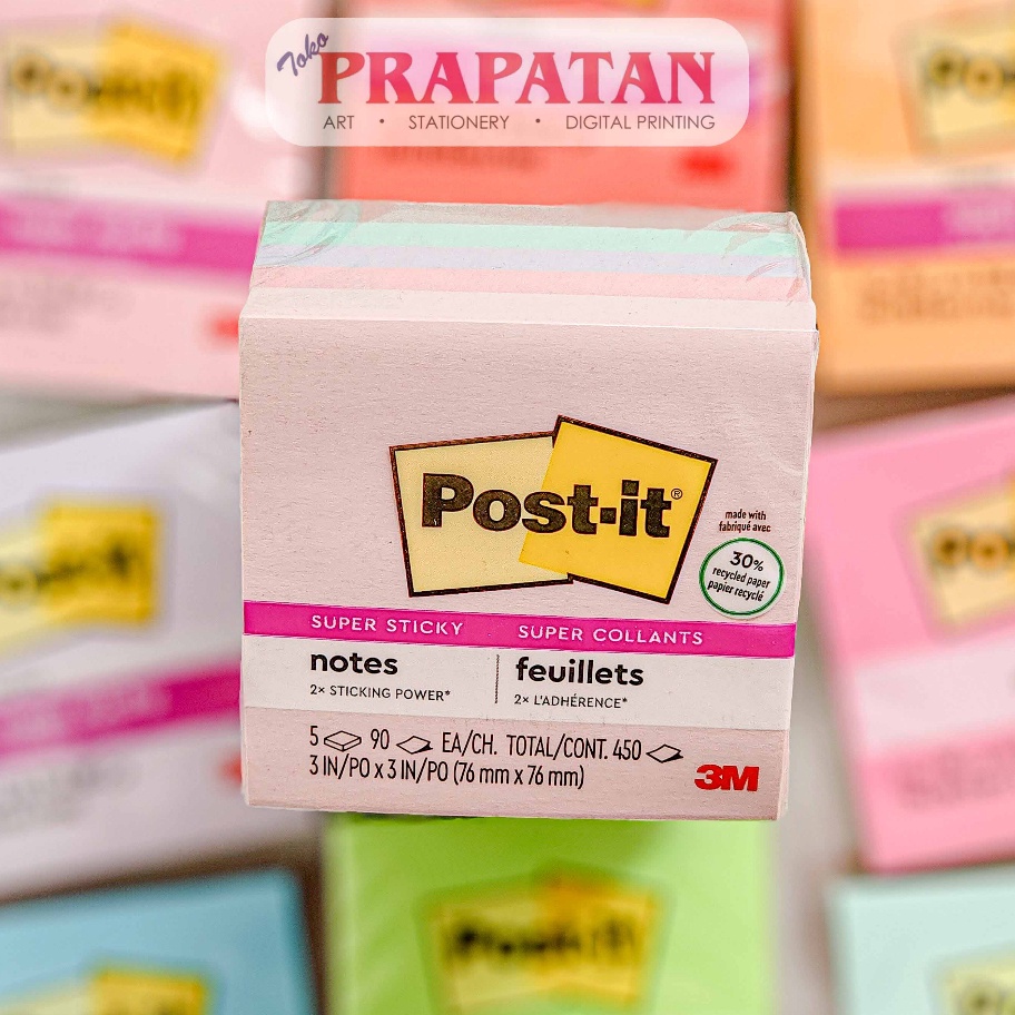 

TERLARIZZZ Post it 3M CUBES Sticky Note 76x76mm Notes Memo Tempel