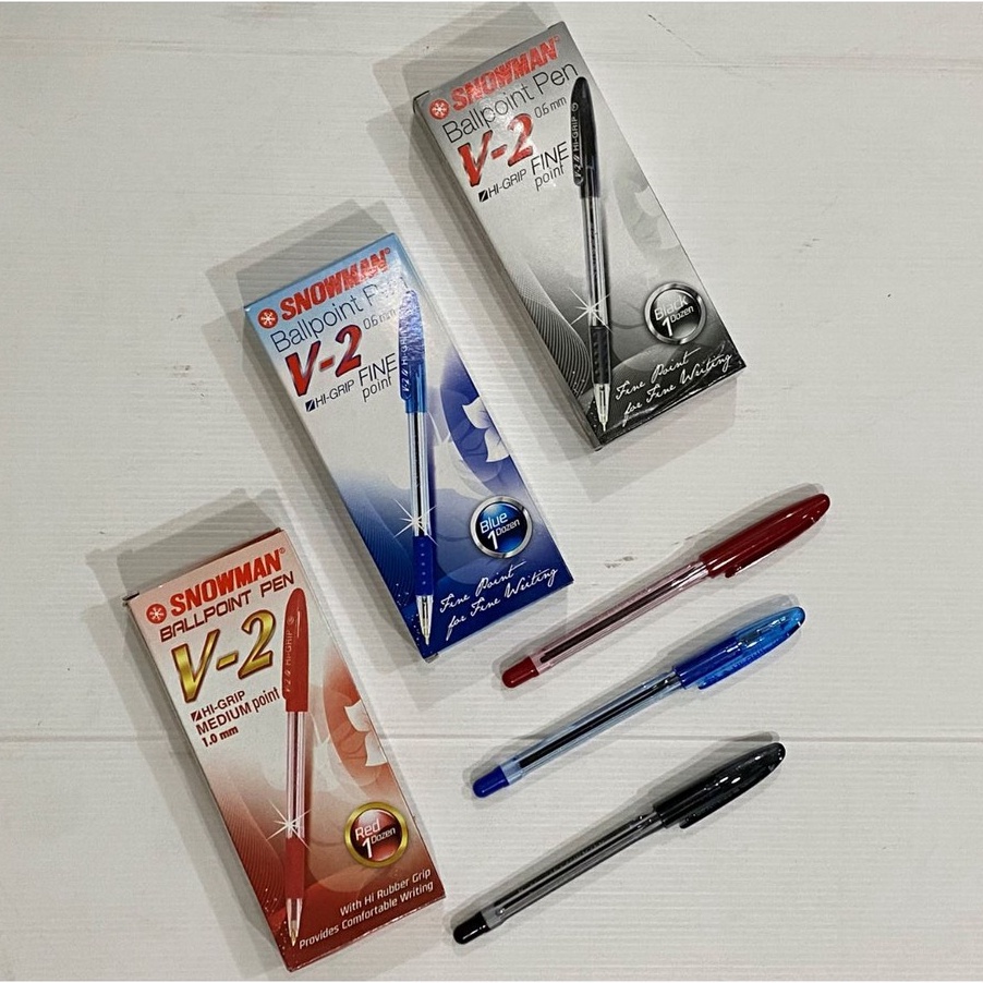 

PAKET HEMAT Pulpen Snowman V2 12 pcs