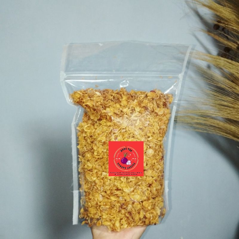 

BAWANG MERAH GORENG ASLI PREMIUM TANPA TEPUNG BERAT 500GR