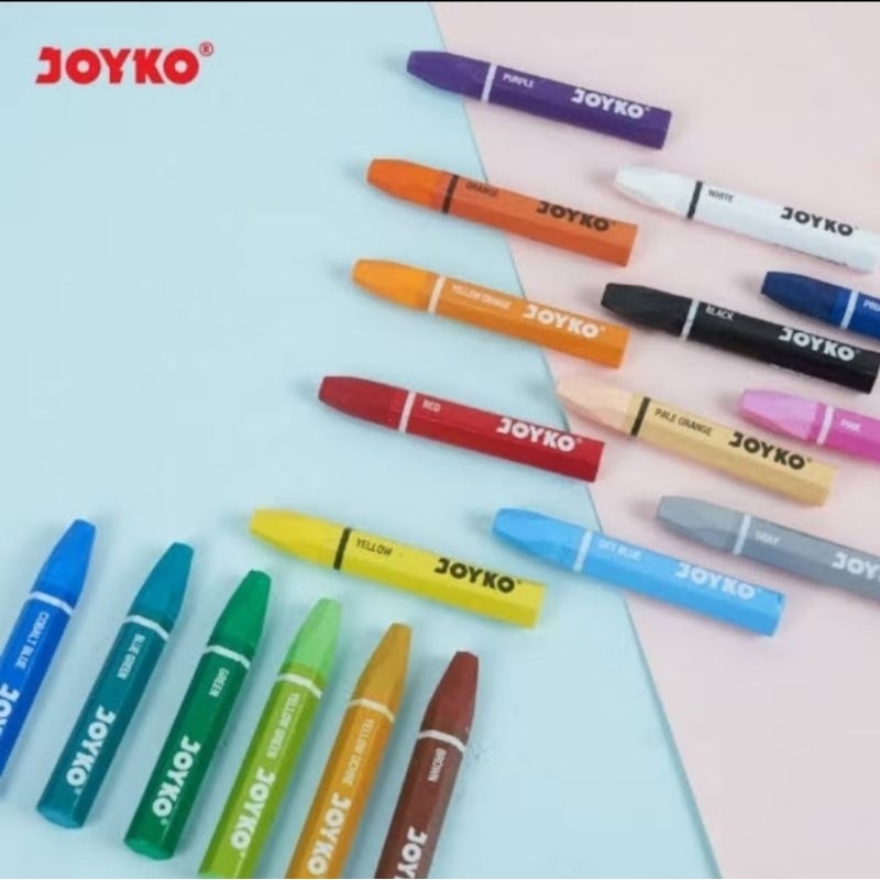 

(12 pcs) Crayon Joyko 18 Warna