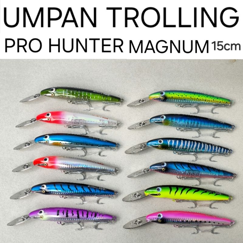 umpan trolling Pro Hunter iron magnum minnow lip 150f