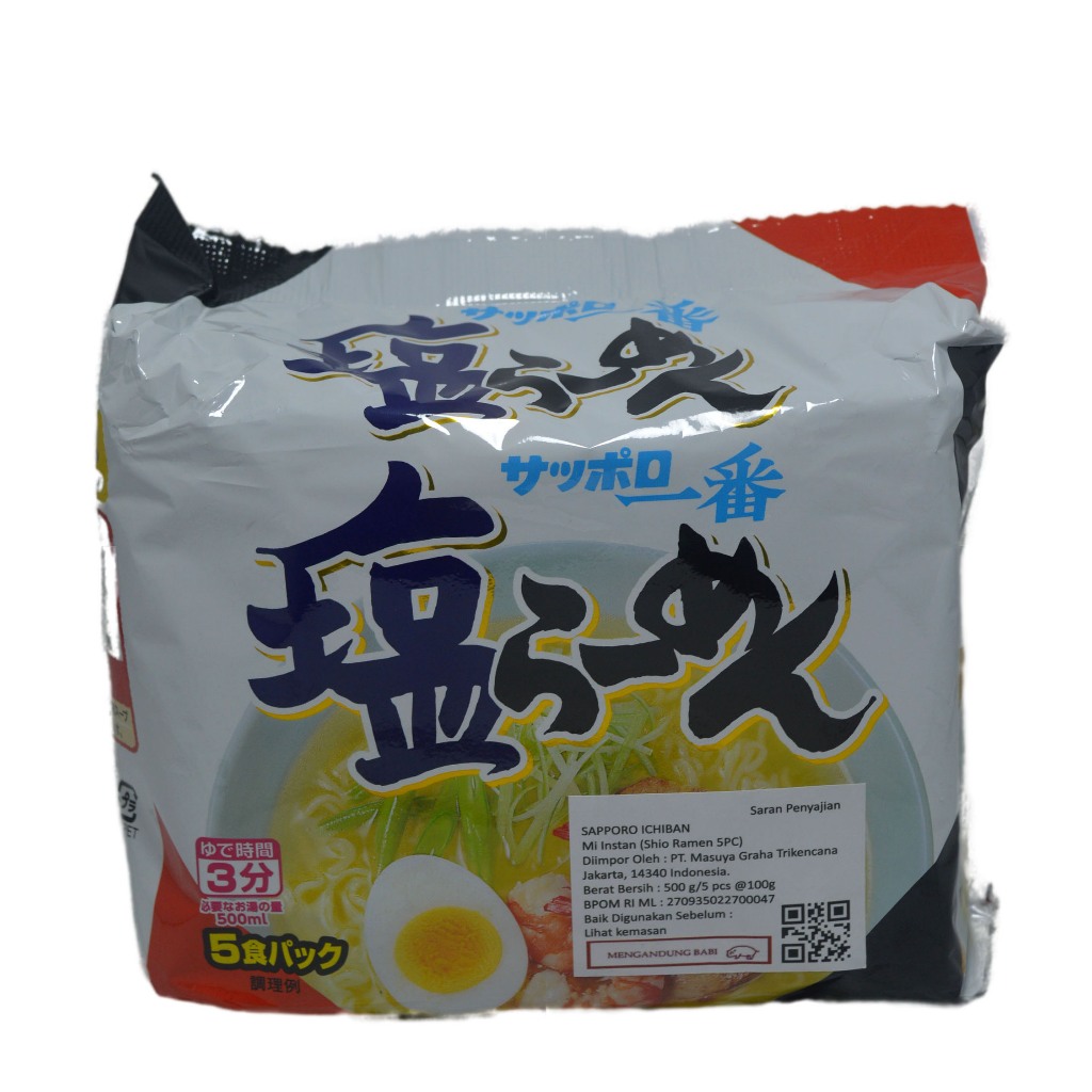 

SAPPORO ICHIBAN SHIO RAMEN F323M 500 G (NON HALAL)