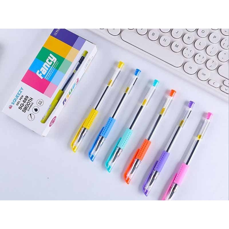 

Pulpen Gel Tinta Hitam / Pena Gel / Gel Pen Office Smooth 0,5mm GP-SQ889 (1 Pack 12 Pcs)